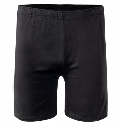 Shorts për meshkuj MOEN, pambuk poliestër, bel me llastik, të zinj