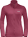 Bluzë fleece për goca Jack Wolfskin Peak Grid, jakë e lartë, material që shtrihet, e kuqe sangria