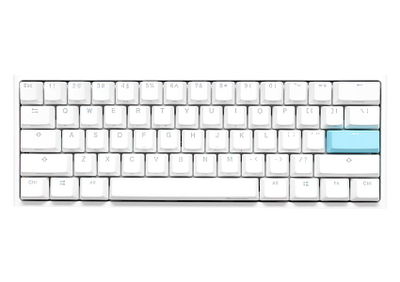 Tastierë Ducky One 2 Mini, Cherry MX Blue, RGB, e bardhë