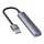 USB Hub Unitek Y-2178, 4x USB 2.0, i argjendtë