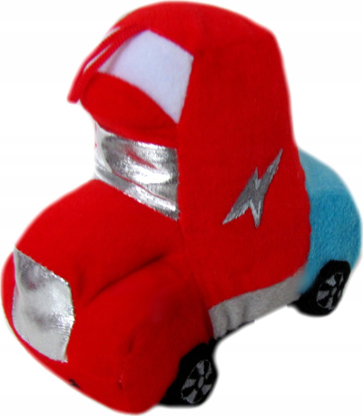 Плишана играчка автомобил Маскота Автомобил, 19cm, со звук, црвена