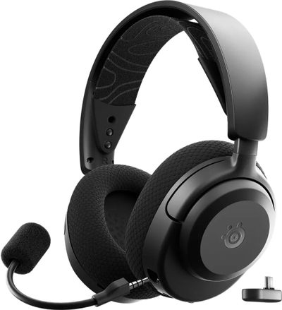 Kufje gaming SteelSeries Arctis Nova 3P Wireless, 2.4 GHz dhe Bluetooth, deri 40 orë bateri, të zeza