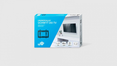 Mbajtëse muri për TV TB Print TB-250, deri 42\", mban deri 40 kg, ngjyrë e zezë