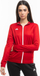 Xhaketë sportive adidas Entrada 22 W H57562, poliestër i ricikluar, me zinxhir të plotë, e kuqe