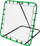 Portë rikthyese futbolli ENERO Training Frame Rebounder, 120x120 cm, çelik, e zezë