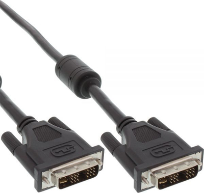 Kabllo DVI InLine 17771, DVI I mashkull–mashkull, 2m, e zezë