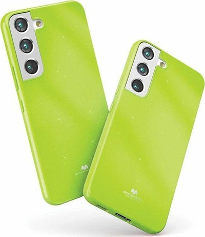 Kapak telefoni Mercury Jelly për Samsung Galaxy M33 5G, nga TPU i butë e fleksibël, kundra goditjeve, jeshile lime