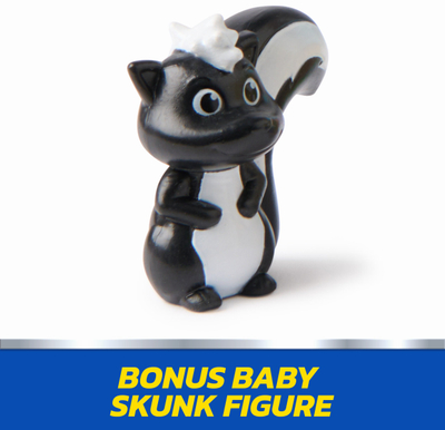 Set figura PAW Patrol Rubble dhe Mr. Porter, me lodër skunk, për fëmijë 3+