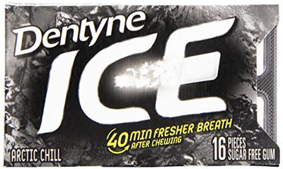 Жвака без шеќер Dentyne Ice Arctic Chill, ментол, практично пакување
