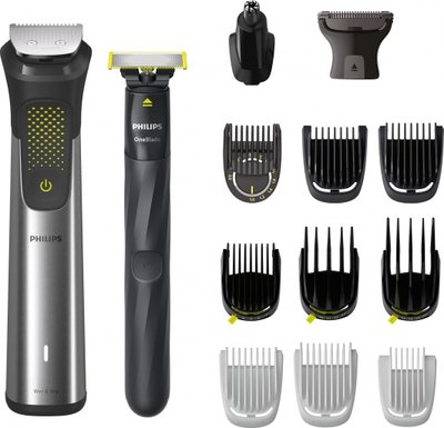 Set trimer për mjekër Philips Series 9000 MG9552/15, multifunksional, me OneBlade Face