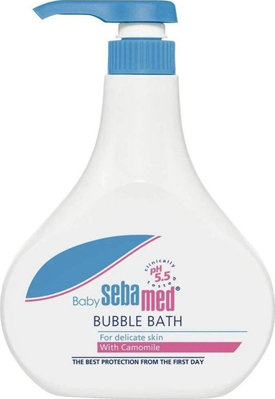 Shkumë banje për bebe Sebamed Baby Bubble Bath, me kamomil, për lëkurë të ndjeshme, 1000 ml