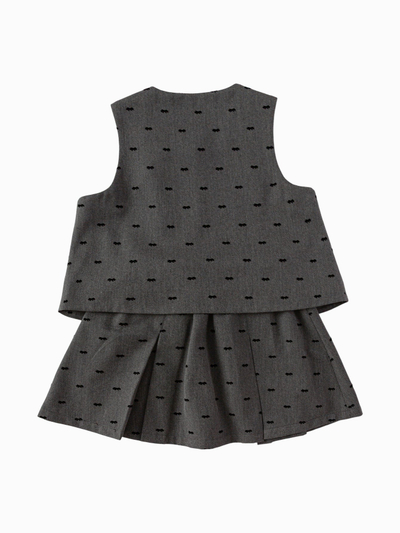 Set Jelek Fund Charcoal Dots Layered