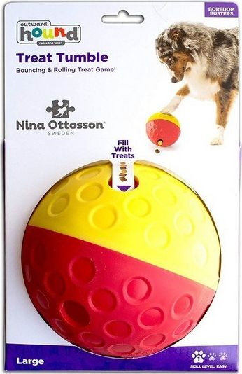 Lodër interaktive për qen Outward Hound Nina Ottosson Treat Tumble, 13cm, edukative, shumëngjyrëshe