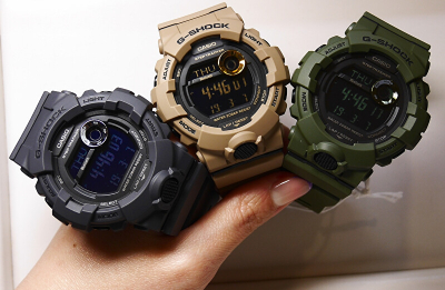 Orë dore për meshkuj Casio G-Shock G-Squad, e zezë