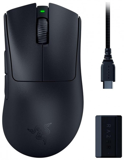 Гејминг глушец Razer DeathAdder V3 Pro, оптички, безжичен Hyperspeed, црн