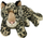 Lodër pelushi Snow Leopard, 28 cm, i shtrirë, me njolla