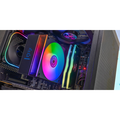 Ftohës procesori Mars Gaming MCPU-LCD, ajror 12 cm, LCD, i zi