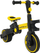 Tricikël për fëmijë Happy Bike Sportrike 3 in 1, freewheel, dorezë prindi, e verdhë
