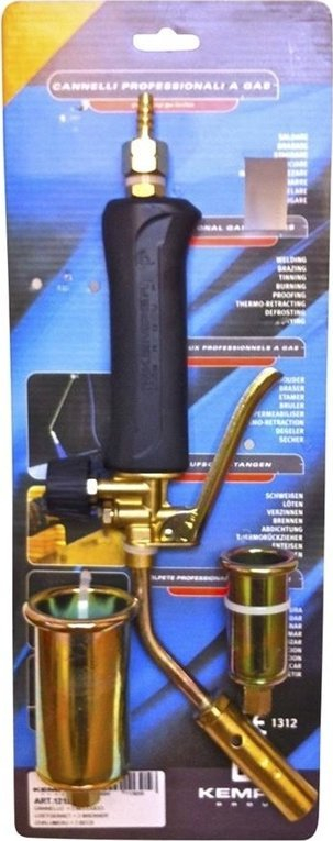 Brusilice me gaz Kempr, 3 koka Ø20 Ø30 Ø45 mm, presion 0.5–3 bar, e artë