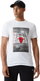 Bluzë New Era Chicago Bulls NBA, me print foto, e bardhë