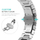 Rrip dore 4wrist, për Apple Watch Iron Man 42/44/45/49 mm, i argjendtë/ portokalli