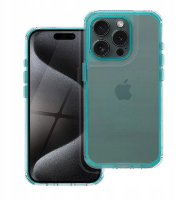 Futrollë telefoni OEM MATRIX CLEAR për iPhone 16e, transparente, ngjyrë mint