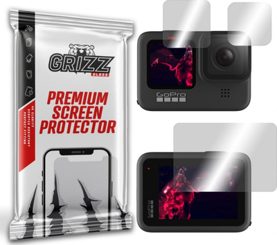 Xham mbrojtës hibrid GrizzGlass Grizz për GoPro Hero 9, i tejdukshëm