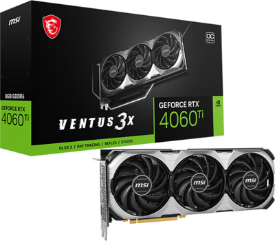 Kartelë grafike MSI GeForce RTX 4060 Ti VENTUS 3X 8G OC, 8GB GDDR6