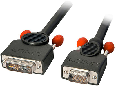 Kabllo Lindy DVI-A në VGA, 2 m, e zezë