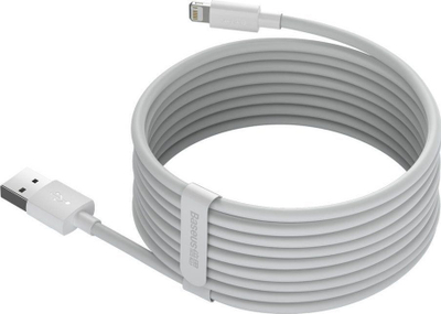 Kabllo karikimi Baseus Wisdom Lightning-USB, 150 cm, 2.4 A, e bardhë