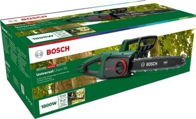 Sharrë elektrike Bosch UniversalChain 35, 1800W, shufër 35 cm, jeshile