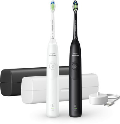 Furçë dhëmbësh elektrike Philips Sonicare Series 5300 HX7109/01, 2 nivele intensiteti, kontroll presioni, e bardhë