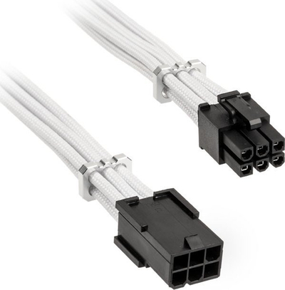 Kabllo zgjatuese PCIe BitFenix BFA-MAC-6PEG45WK-RP, 6-pin në 6-pin, 0.45m, e bardhë