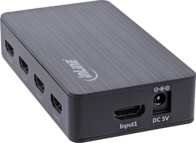 Ndërprës HDMI InLine, 5 porta, 4K 60Hz, i zi