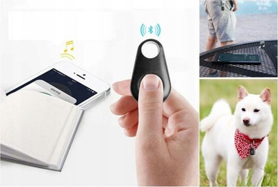 Gjetës çelësash Bluetooth iTracing, me alarm zanor, për mace edhe qen, rozë