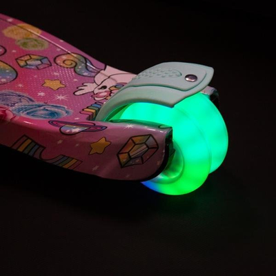 Trotinet për kalamaj Nils Fun HLB15A LED Jr, deri 50 kg, me drita LED, ngjyrë mint