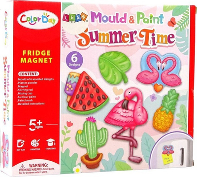 Set kreativ gipsi Leantoys Flamingo, për lyerje me bojë, për kalamaj
