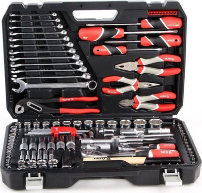 Set mjetesh pune Yato YT-38901, 1/4", 1/2", 122 copë