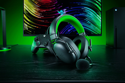 Kufje gaming Razer BlackShark V3 X HyperSpeed, wireless edhe me kabëll, USB Type A edhe Bluetooth, të zeza me jeshile