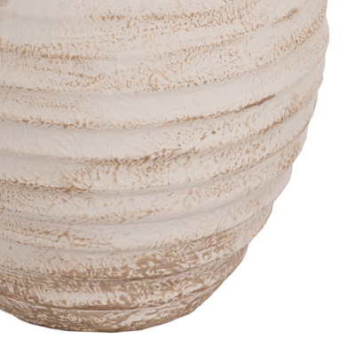 Vazo dyshemeje Pydna Φ25x30Hcm (HM7939), bardhë/ bezhë