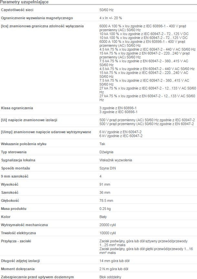 Ndërprerës i qarkut Schneider Electric iC60N-B6-2 B, 6 A, 2 pole, IP20