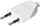 Prizë e sheshtë Flat Plug 13241/W, 2.5A, 250V, e bardhë