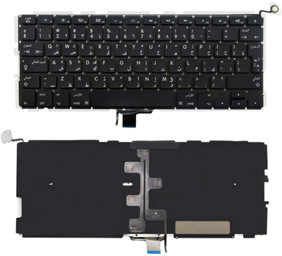 Tastierë laptopi CoreParts MSPP71664, zëvendësuese, me layout arab, e zezë