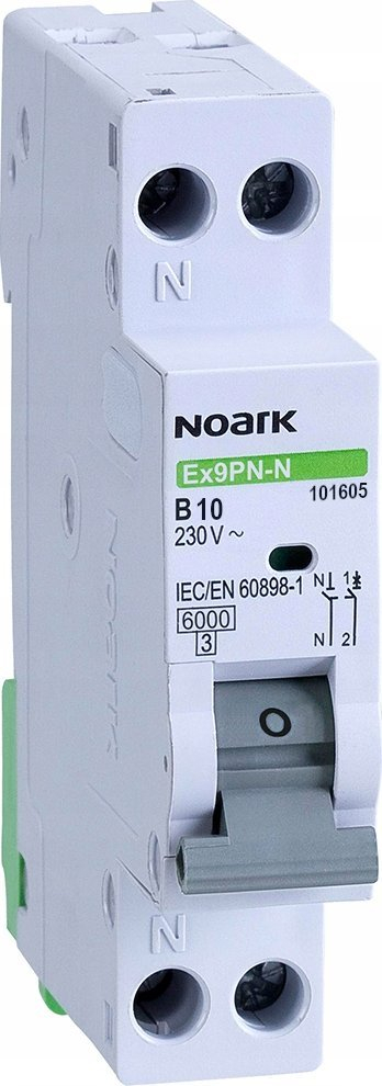 Ndërprerës qarku NOARK Ex9PN N, 1P+N, B10A 230V