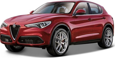 Maket veture Bburago Alfa Romeo Stelvio, 1:24, die-cast, i kuq