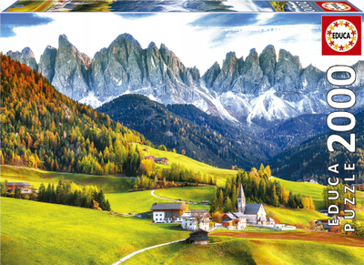 Puzzle Educa Autumn in Dolomites, 2000 copa, për të rritur