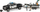 Set lodrash Bruder Dodge RAM 2500 Police 02507, kamionçinë policie me varkë, me figura