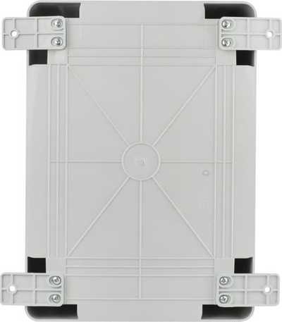Kuti elektrike shpërndarëse ABS IP65, 35x25x15 cm, derë jo transparente, gri