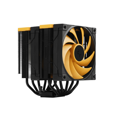 Ftohës ajri për procesor DeepCool AK620 Zero Dark Zoria, 12 cm, i zi/i verdhë