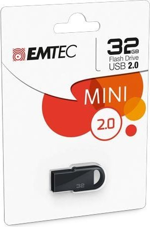 USB Emtec D250 Mini, 32GB, USB 2.0 Type A, e zezë